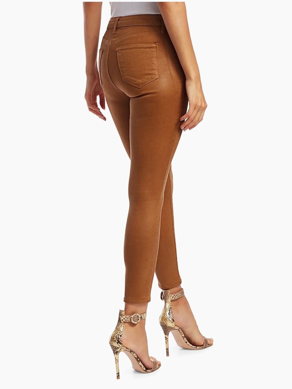L’Agence Margot Mid-Rise Stretch Skinny Ankle Jeans in Java Coated
Size 24 - Picture 6 of 12